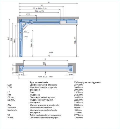 Brama 2375 x 2125 Premium Renomatic Hormann z napędem Segmentowa Różne Kolory