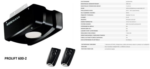 Brama 2500 x 2000 Premium Renomatic Hormann z napędem Segmentowa Różne Kolory