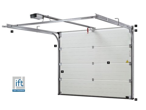 Brama 2500 x 2125 Premium Renomatic Hormann z napędem Segmentowa Różne Kolory