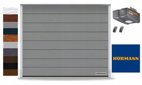 Brama 2500 x 2125 Premium Renomatic Hormann z napędem Segmentowa Różne Kolory