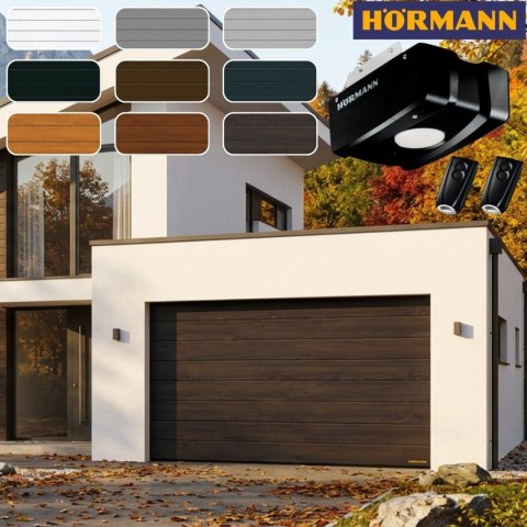 Brama 2500 x 2250 Premium Renomatic Hormann z napędem Segmentowa Różne Kolory