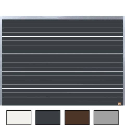 Brama Garażowa Przemysłowa Segmentowa Nitus 2500 mm Wysokość Szerokość do wyboru