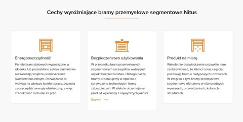 Brama Garażowa Przemysłowa Segmentowa Nitus 3750 mm Wysokość Szerokość do wyboru