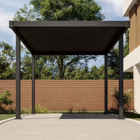 Carport Wiata Samochodowa MIRADOR 111 Przemium - 3 x 5 m Antracyt Nordvic BESTSELLER