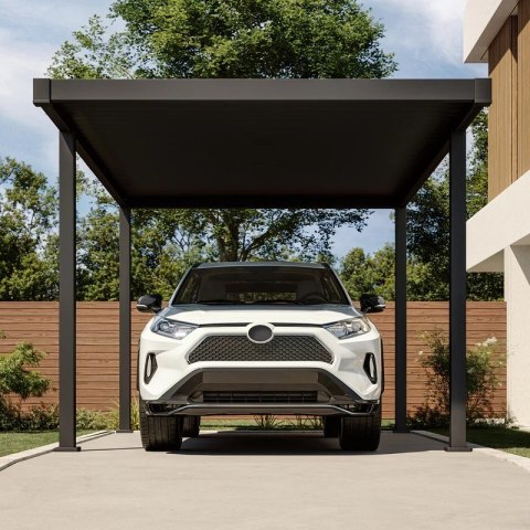 Carport Wiata Samochodowa MIRADOR 111 Przemium - 3 x 5 m Antracyt Nordvic BESTSELLER
