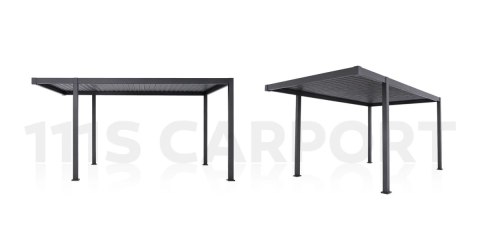 Carport Wiata Samochodowa MIRADOR 111 Przemium - 3 x 5 m Antracyt Nordvic BESTSELLER