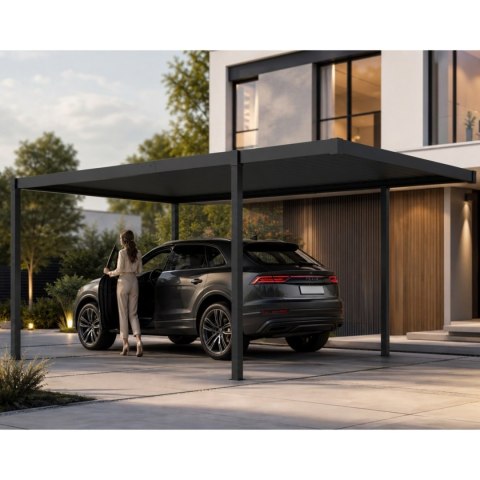 Carport Wiata Samochodowa MIRADOR Solid 80 - 3 x 5 m Antracyt Nordvic BESTSELLER