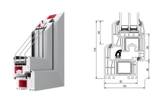 Drzwi Szklane Loftowe LOFT 40 z Ościeżnicą Regulowaną