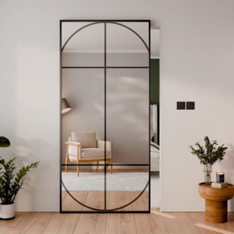 Drzwi Przesuwne LOFT 50 Szklone Czarna Szyba Szpros z Systemem Przesuwnym