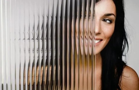 Drzwi Aluminiowe Float 8 pól Slim Loft Komplet z Ościeżnica Szyba Flutez