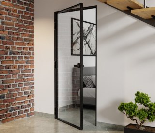 Drzwi Aluminiowe Float Slim Loft Komplet z Ościeżnica Szyba Przeźroczysta Bez Wzoru