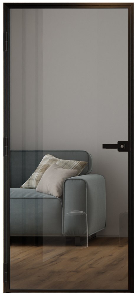 Drzwi Aluminiowe Float Slim Loft Komplet z Ościeżnica Szyba Przeźroczysta Bez Wzoru