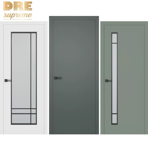 Drzwi DRE Supreme Soho Wewnętrzne Modele Kolory z Ościeżnicą