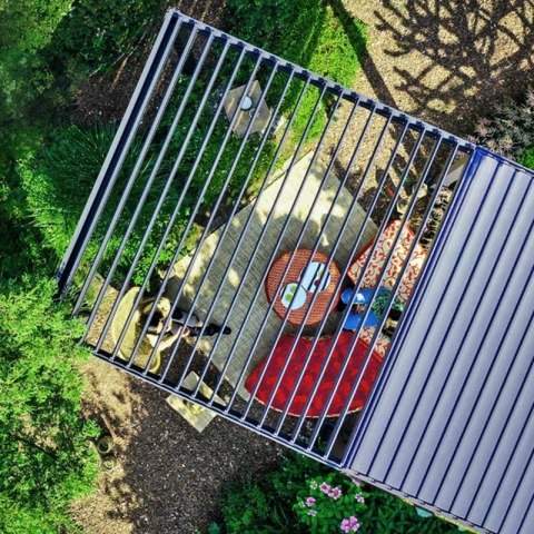 Pergola 3x5 m Wolnostojąca Ogrodowa Tarasowa Zabudowana Mirador Solid 80 Antracyt