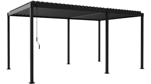 Pergola 3x5 m Wolnostojąca Ogrodowa Tarasowa Zabudowana Mirador Solid 80 Antracyt