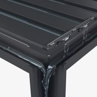 Pergola Aluminiowa 3x3 m wolnostojąca tarasowa MIRADOR Basic 88 Antracyt