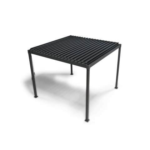 Pergola Aluminiowa 3x3 m wolnostojąca tarasowa MIRADOR Basic 88 Antracyt