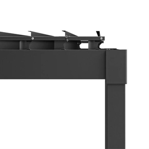 Pergola Aluminiowa 3x3 m wolnostojąca tarasowa MIRADOR Basic 88 Antracyt