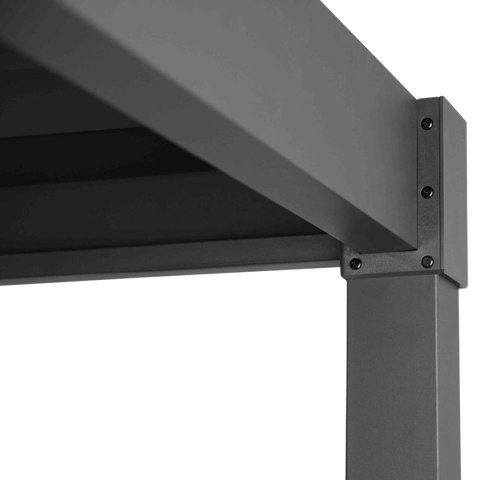 Pergola Aluminiowa 3x3 m wolnostojąca tarasowa MIRADOR Basic 88 Antracyt