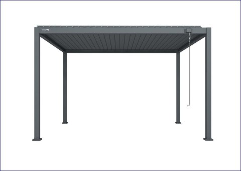 Pergola GERDA ANTRACYT wolnostojąca 4m x 3m PREMIUM Dostępna OD RĘKI !