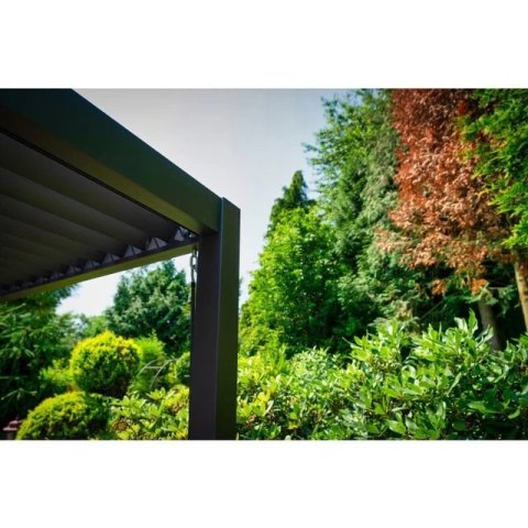 Pergola Tarasowa Deluxe 111 3 x 3 m Wolnostojąca Ogrodowa Full-Alu Antracyt