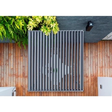 Pergola Tarasowa Deluxe 111 3 x 3 m Wolnostojąca Ogrodowa Full-Alu Antracyt