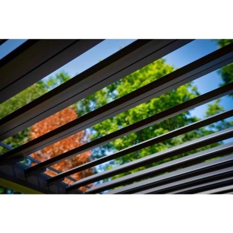 Pergola Tarasowa Deluxe 111 3 x 3 m Wolnostojąca Ogrodowa Full-Alu Antracyt