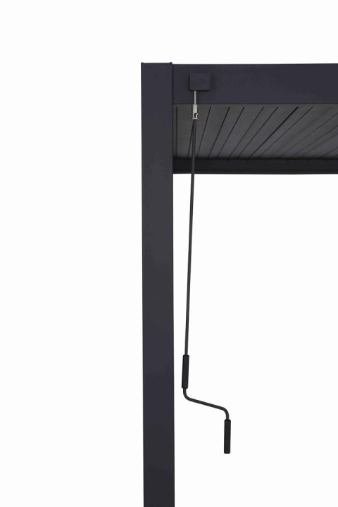 Pergola Tarasowa Deluxe 111 3 x 3 m Wolnostojąca Ogrodowa Full-Alu Antracyt