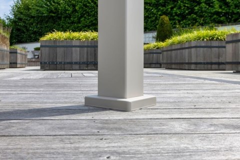 Pergola Tarasowa Deluxe 111 3 x 3 m Wolnostojąca Ogrodowa Full-Alu Szara