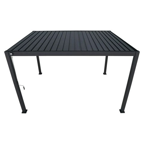 Pergola Tarasowa Deluxe 111 3 x 4 m Aluminiowa z Regulowanymi Lamelami Antracyt