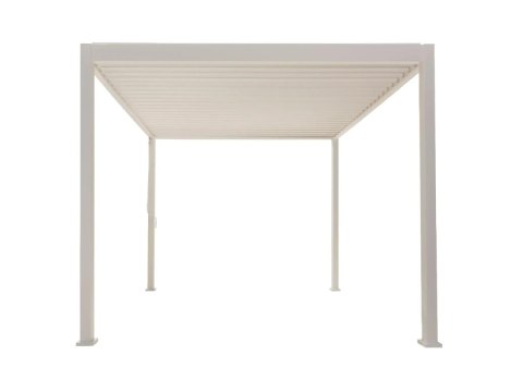 Pergola Tarasowa Deluxe 111 3 x 4 m Aluminiowa z Regulowanymi Lamelami Szara