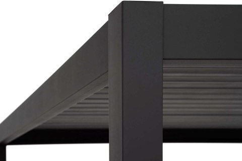 Pergola Tarasowa Deluxe 111 3 x 6 m Aluminiowa z Regulowanymi Lamelami Antracyt