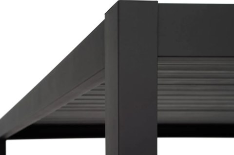 Pergola Tarasowa Premium 111 3 x 4 m Aluminiowa Wolnostojąca z Regulowanymi Lamelami Antracyt