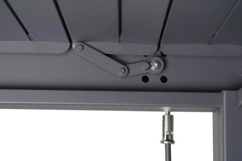 Pergola Tarasowa Premium 111 3 x 4 m Aluminiowa Wolnostojąca z Regulowanymi Lamelami Antracyt