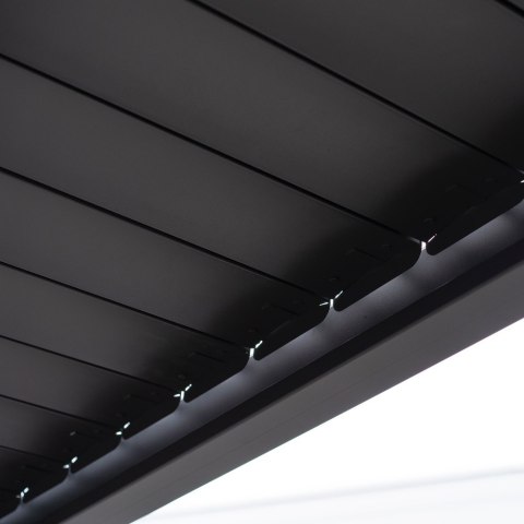 Pergola Tarasowa Premium 111 3 x 4 m Aluminiowa Wolnostojąca z Regulowanymi Lamelami Antracyt