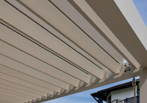 Pergola Tarasowa Premium 111 3 x 4 m Wolnostojąca Ogrodowa Rama Aluminiowa Szara