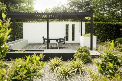Pergola Tarasowa Premium 111 3 x 6 m Wolnostojąca Ogrodowa Rama Aluminiowa Antracyt