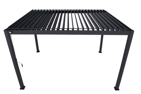Pergola Wolnostojąca Ogrodowa MIRADOR Solid 80 - 3 x 4 m Antracyt Nordvic BESTSELLER OD RĘKI