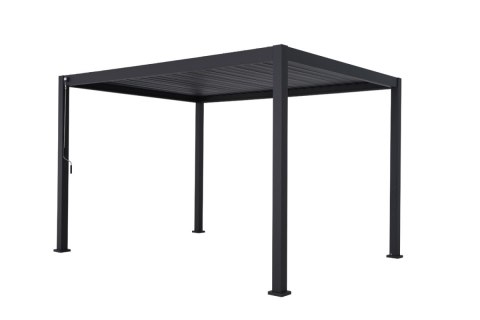 Pergola Wolnostojąca Ogrodowa MIRADOR Solid 80 - 3 x 4 m Antracyt Nordvic BESTSELLER OD RĘKI