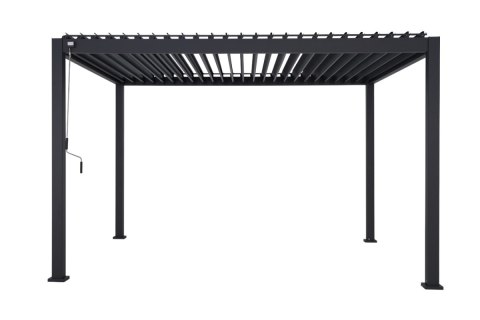 Pergola Wolnostojąca Ogrodowa MIRADOR Solid 80 - 3 x 4 m Antracyt Nordvic BESTSELLER OD RĘKI