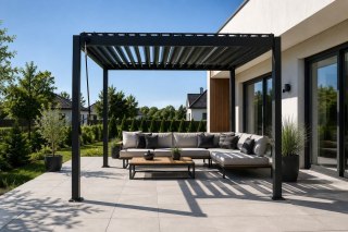 Pergola aluminiowa 3 x 3,6m wolnostojąca tarasowa MIRADOR Basic 88 Antracyt