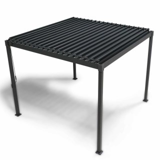 Pergola wolnostojąca tarasowa MIRADOR Solid 80 - 3 x 2,4 m Antracyt | PRZEDSPRZEDAŻ |