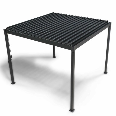 Pergola wolnostojąca tarasowa MIRADOR Solid 80 - 3 x 2,4 m Antracyt | PRZEDSPRZEDAŻ |