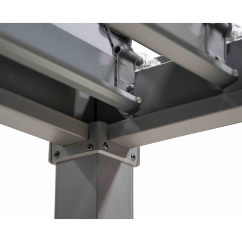Pergola wolnostojąca tarasowa MIRADOR Solid 80 - 3 x 2,4 m Antracyt | PRZEDSPRZEDAŻ |