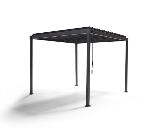 Pergola wolnostojąca tarasowa MIRADOR Solid 80 - 3 x 2,4 m Antracyt | PRZEDSPRZEDAŻ |