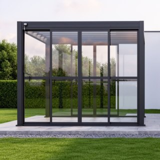 Przesuwne drzwi do pergoli 3m Mirador Deluxe i Premium 111 - Antracyt