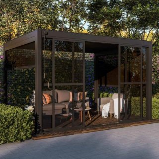 Przesuwne drzwi do pergoli 4m Mirador Deluxe i Premium 111 - Antracyt