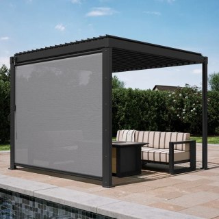 Roleta Opuszczana do Pergoli 3 m MIRADOR Solid i Basic Antracyt Nordvic