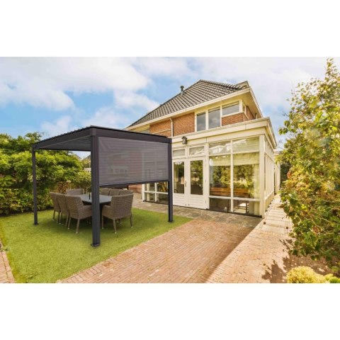 Roleta Opuszczana do Pergoli 3 m MIRADOR Solid i Basic Antracyt Nordvic