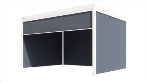 Roleta ZIP SCREEN antracyt 4m do pergoli Gerda Soleo